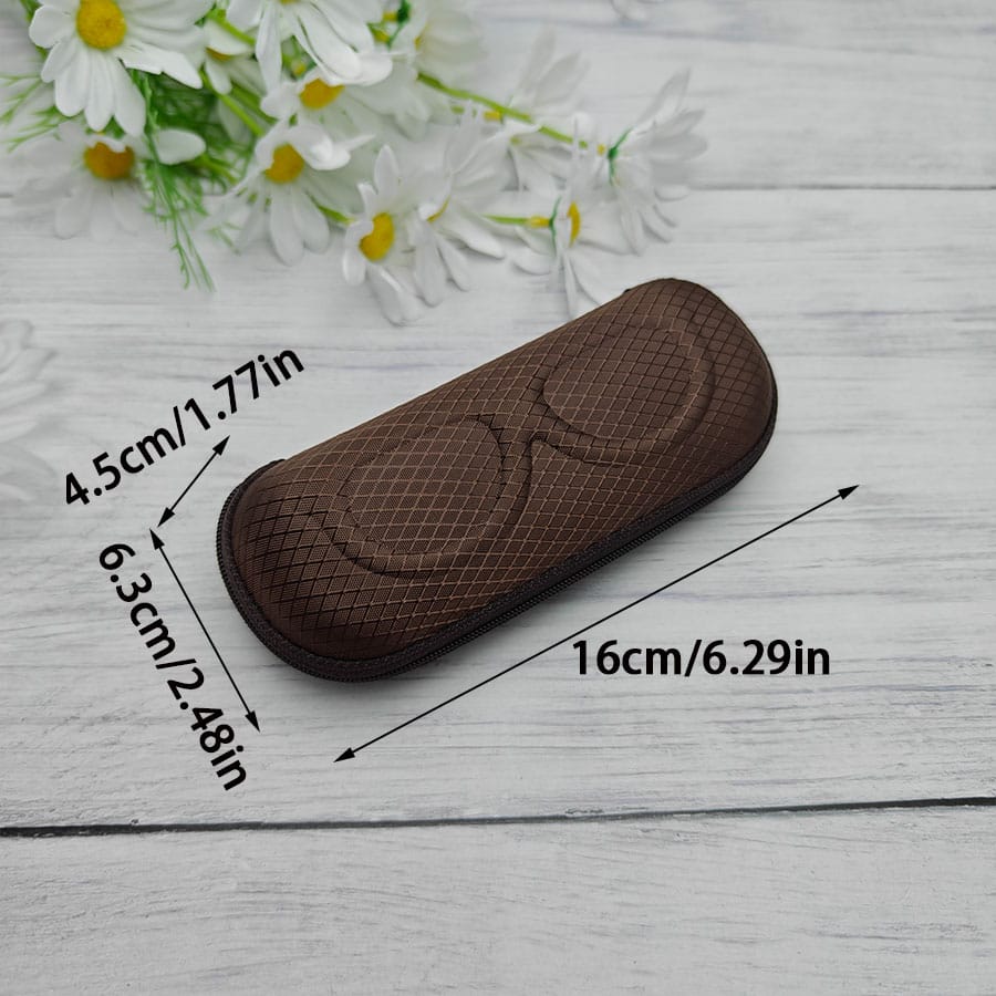 Zipper glasses case