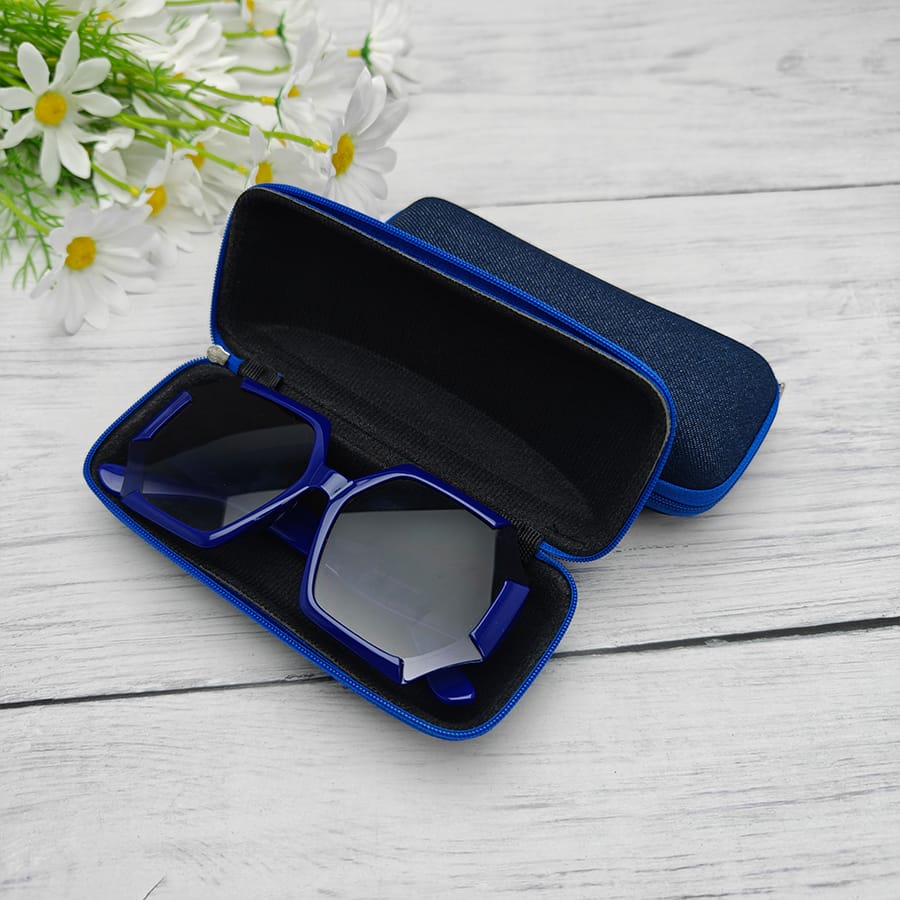 Zipper glasses case