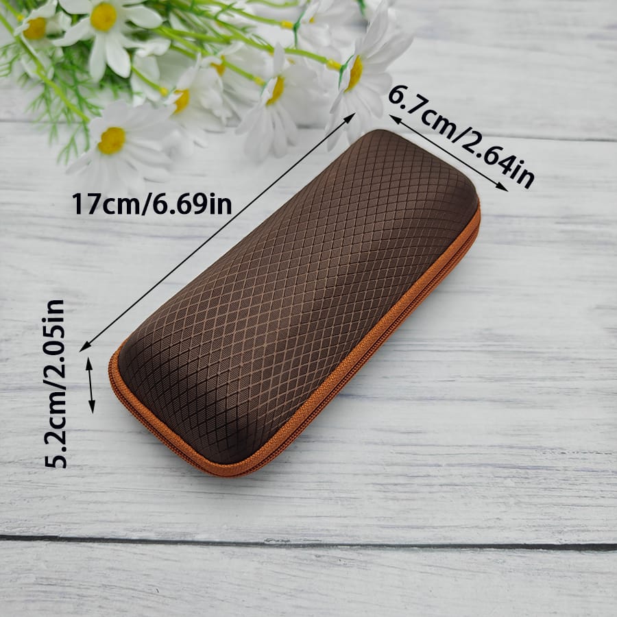 Zipper glasses case