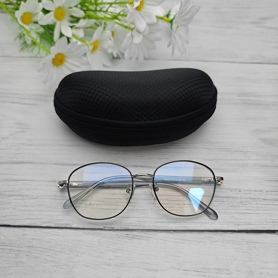 Zipper glasses case