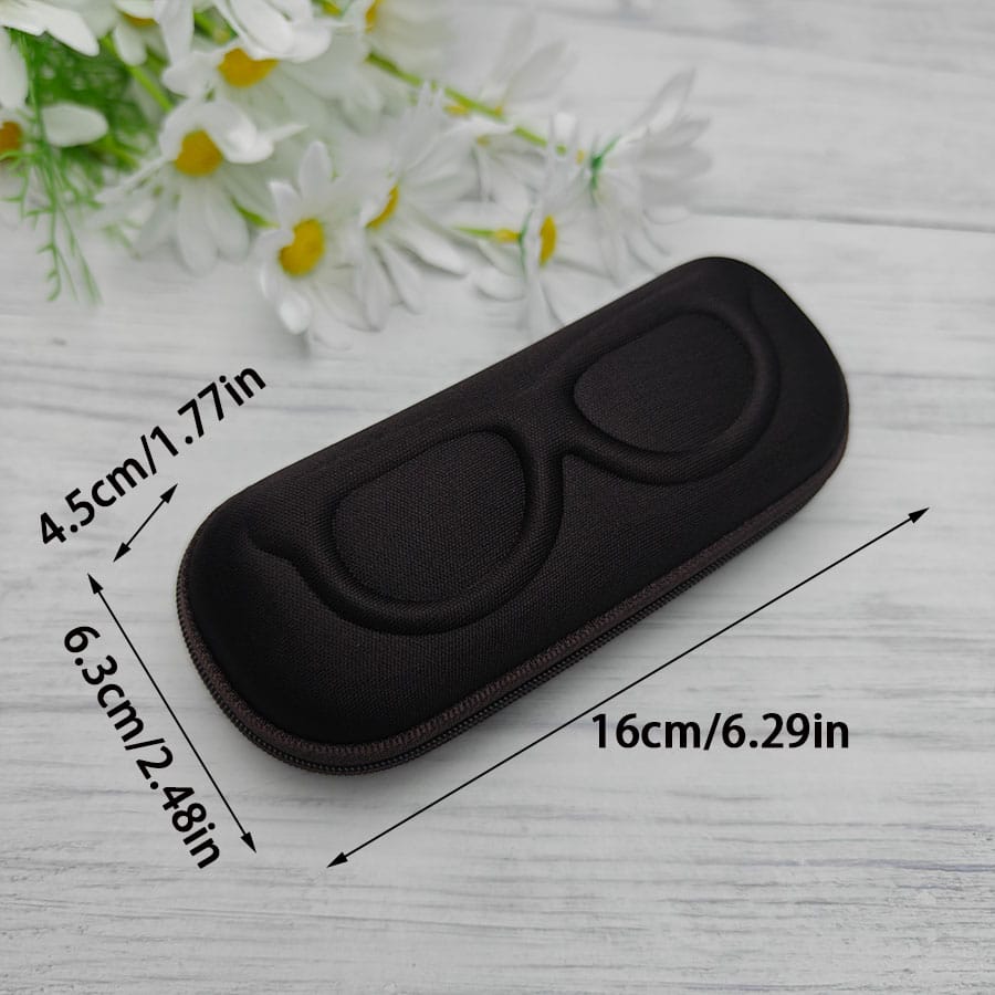Zipper glasses case