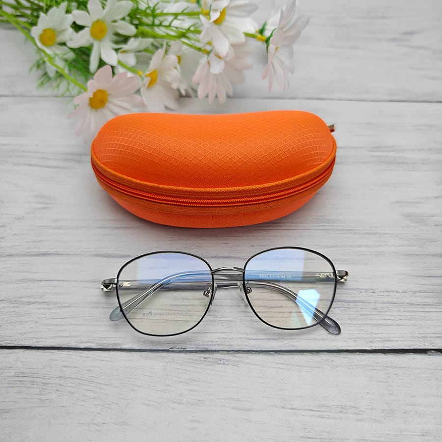 Zipper glasses case