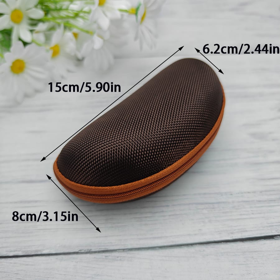 Zipper glasses case