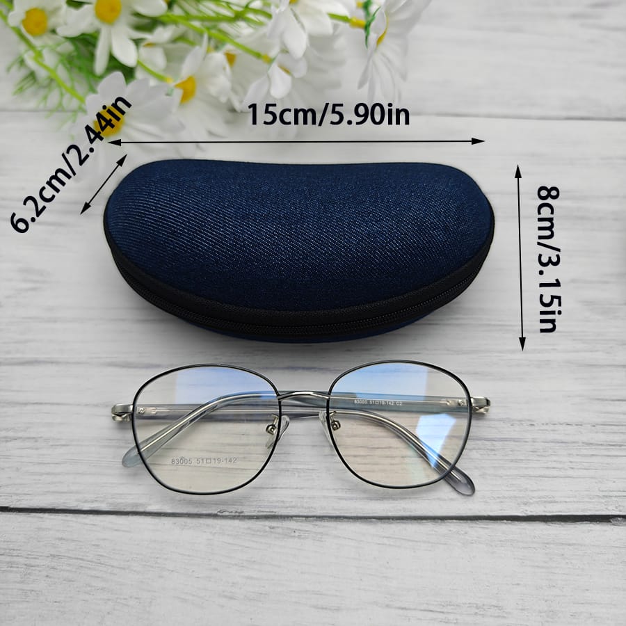 Zipper glasses case