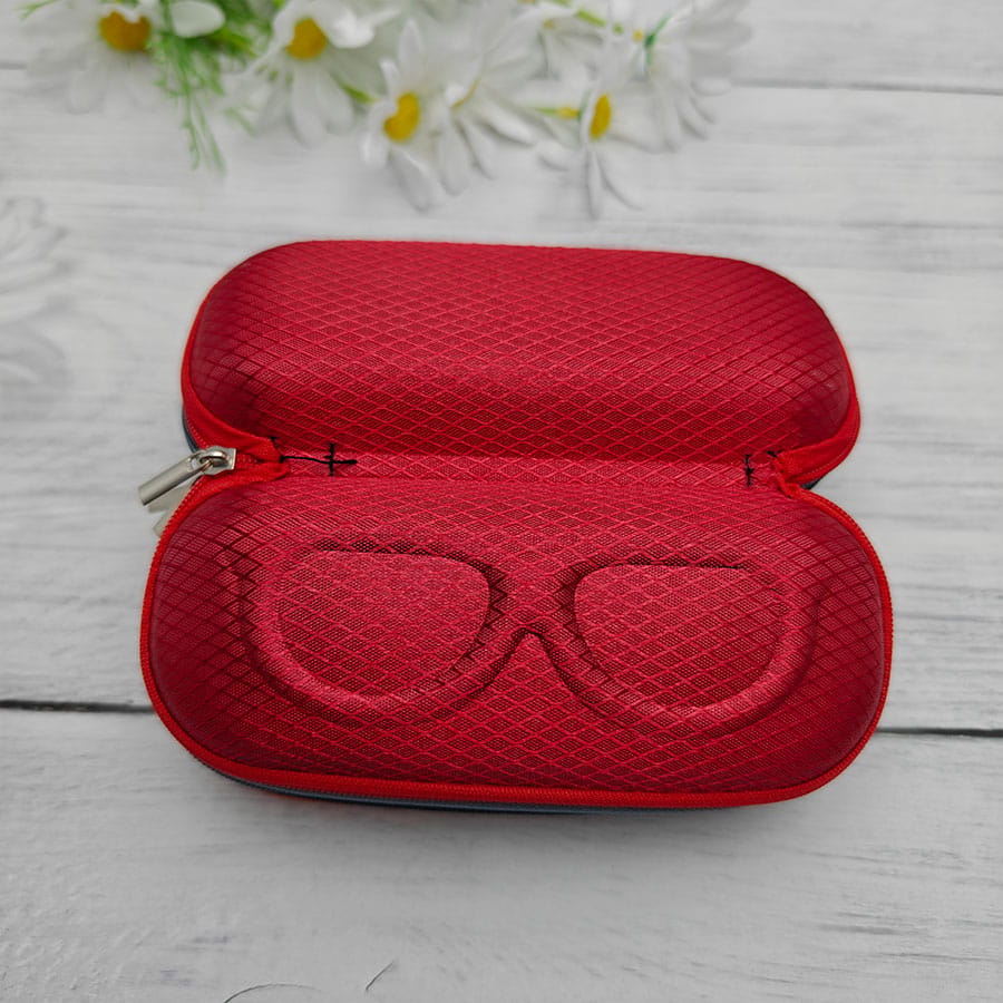 Zipper glasses case