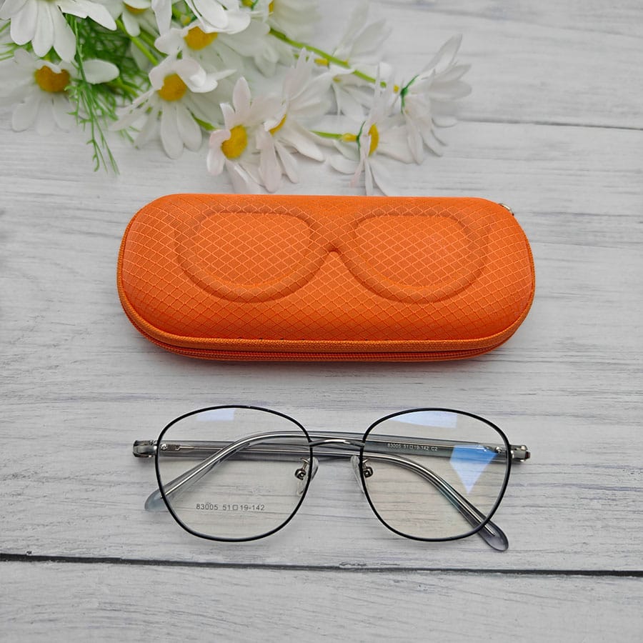 Zipper glasses case