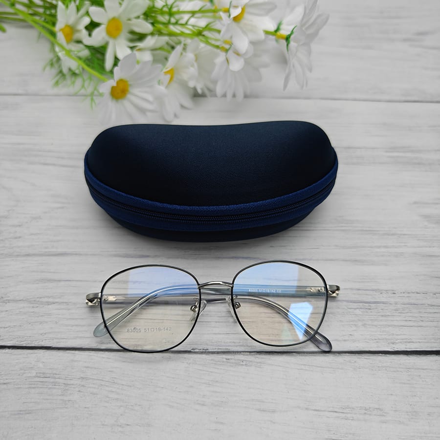 Zipper glasses case