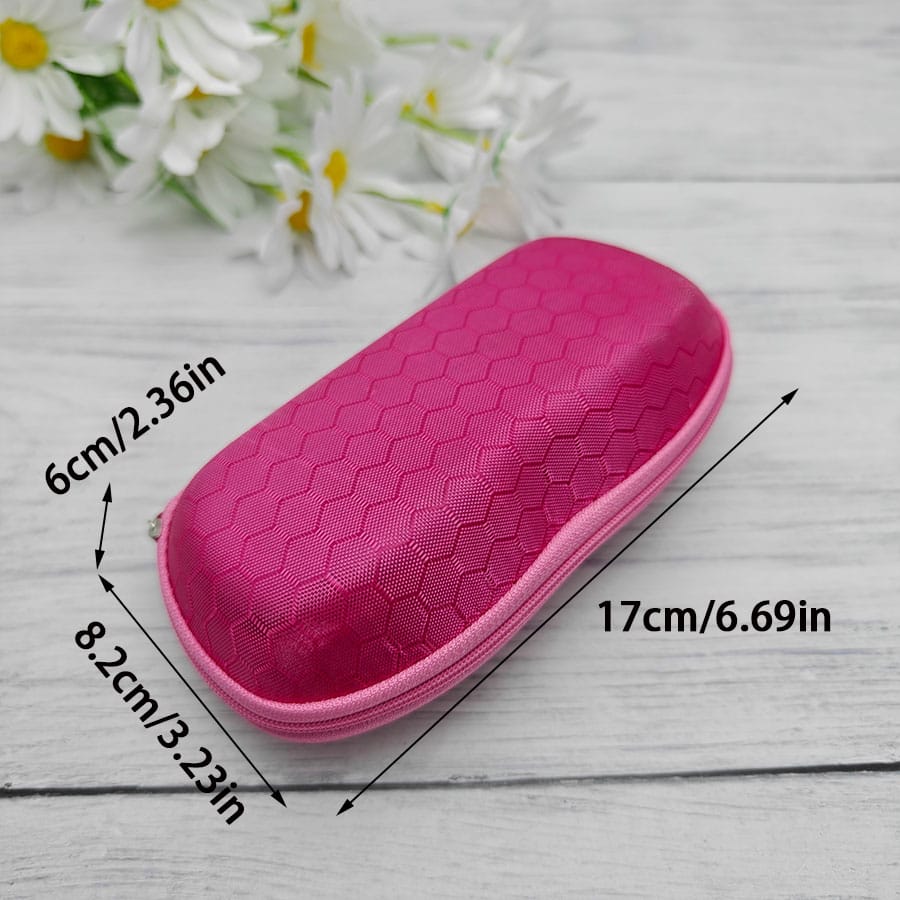 Zipper glasses case