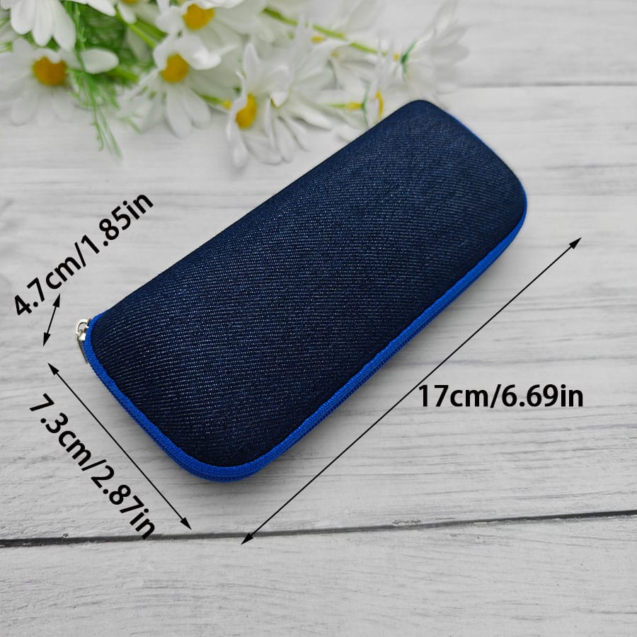 Zipper glasses case