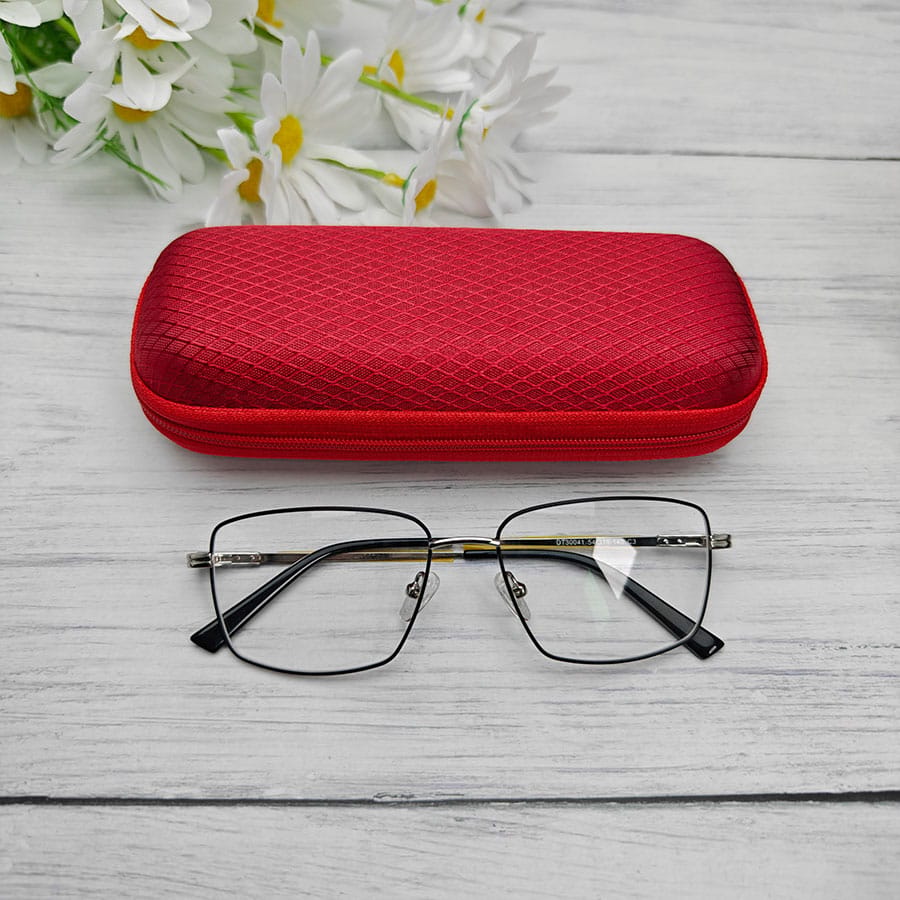 Zipper glasses case