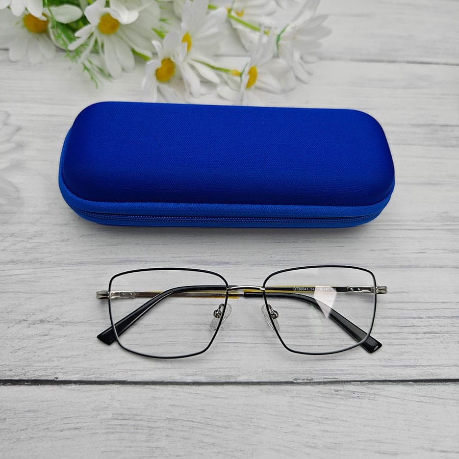 Zipper glasses case