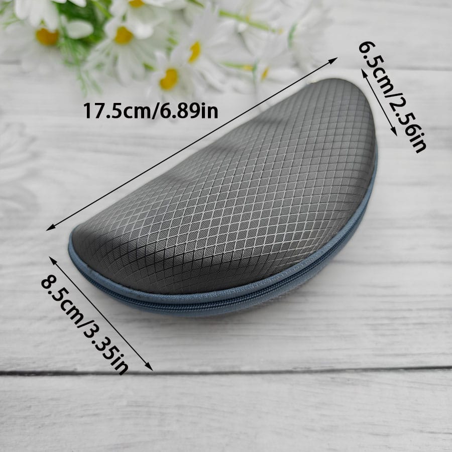 Zipper glasses case