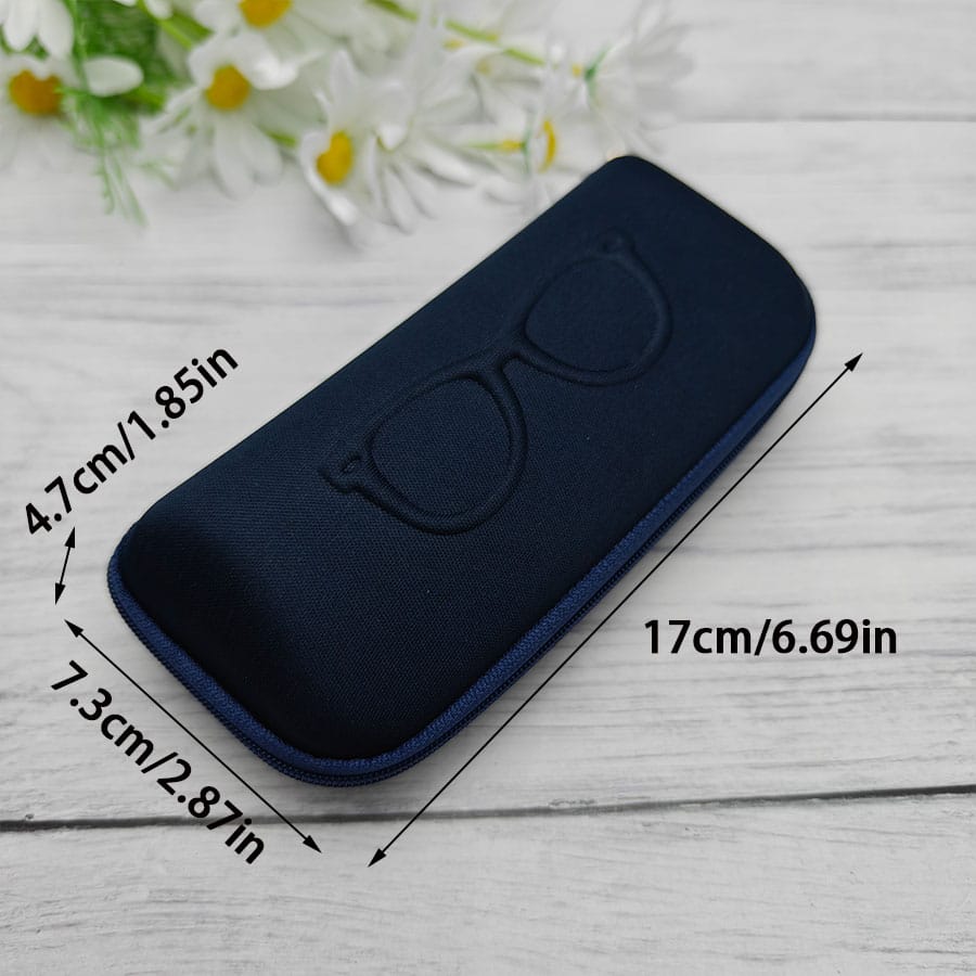 Zipper glasses case