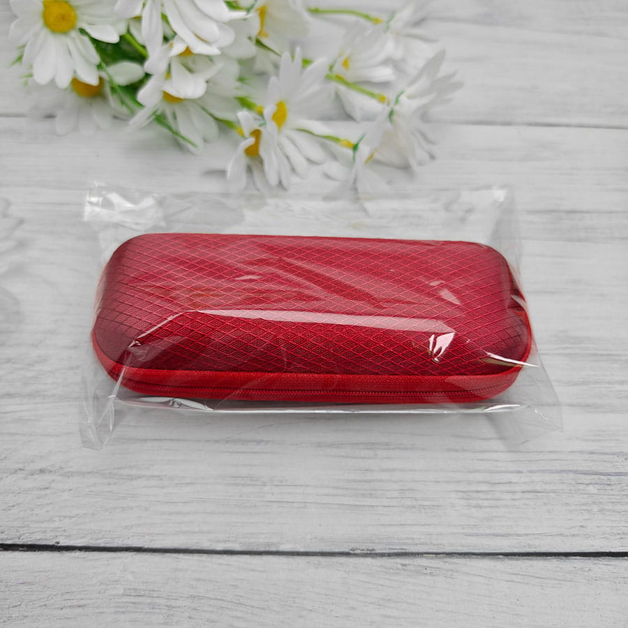 Zipper glasses case