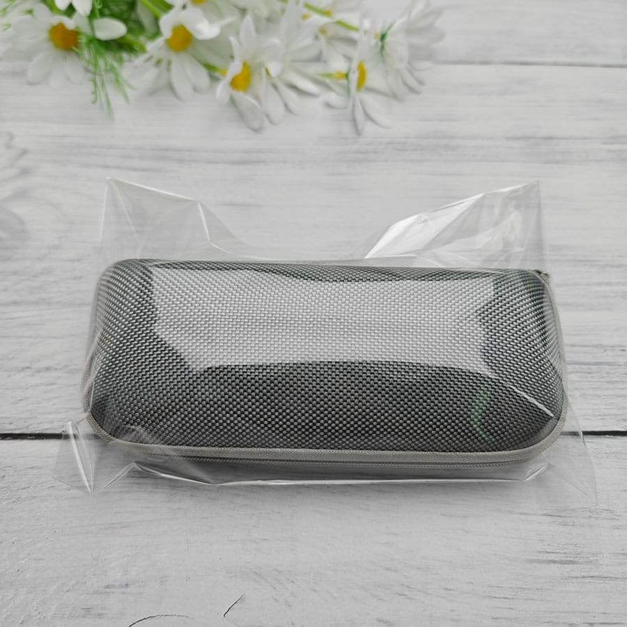 Zipper glasses case