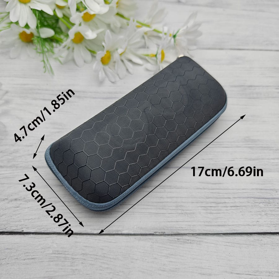 Zipper glasses case