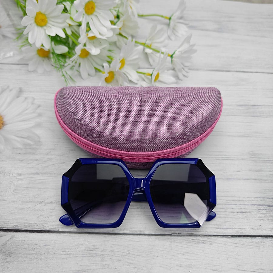 Zipper glasses case