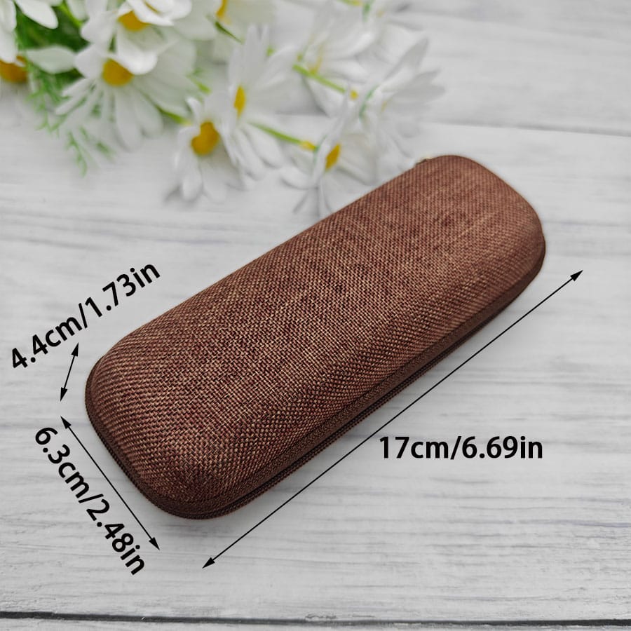 Zipper glasses case