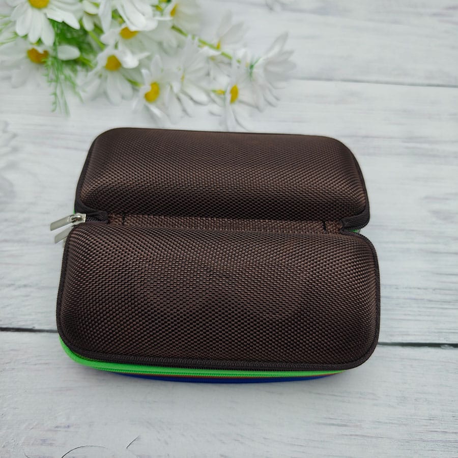 Zipper glasses case