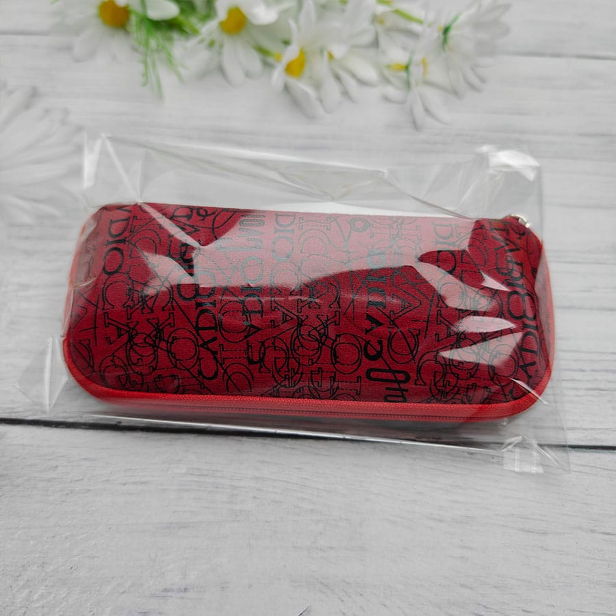 Zipper glasses case