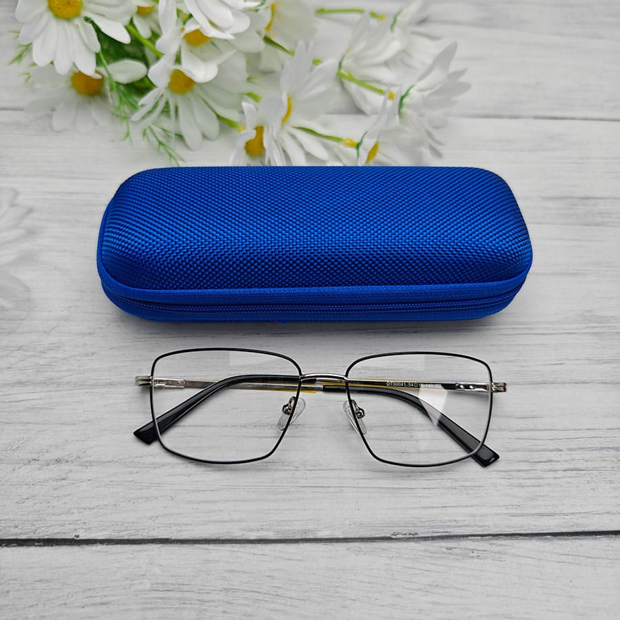 Zipper glasses case