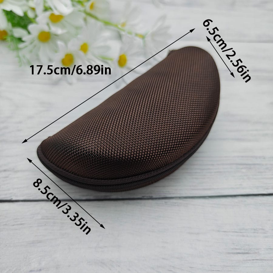 Zipper glasses case