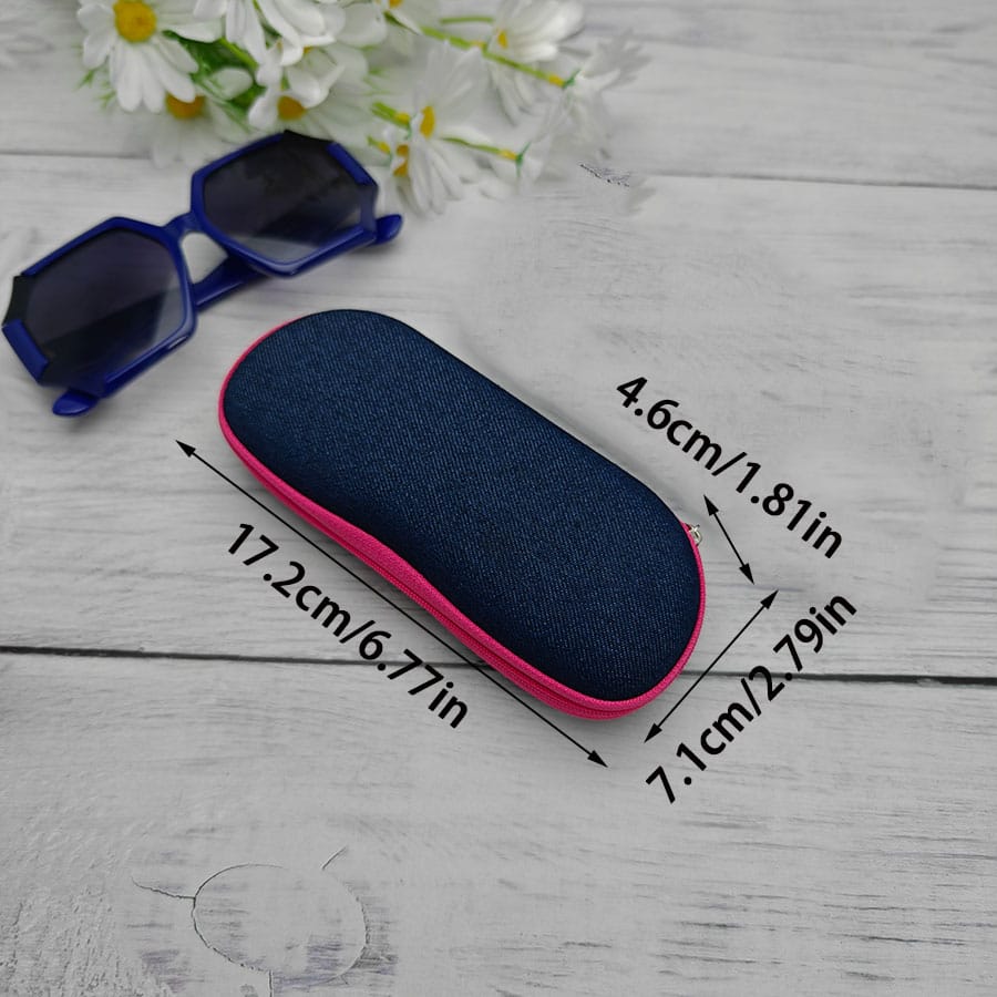 Zipper glasses case