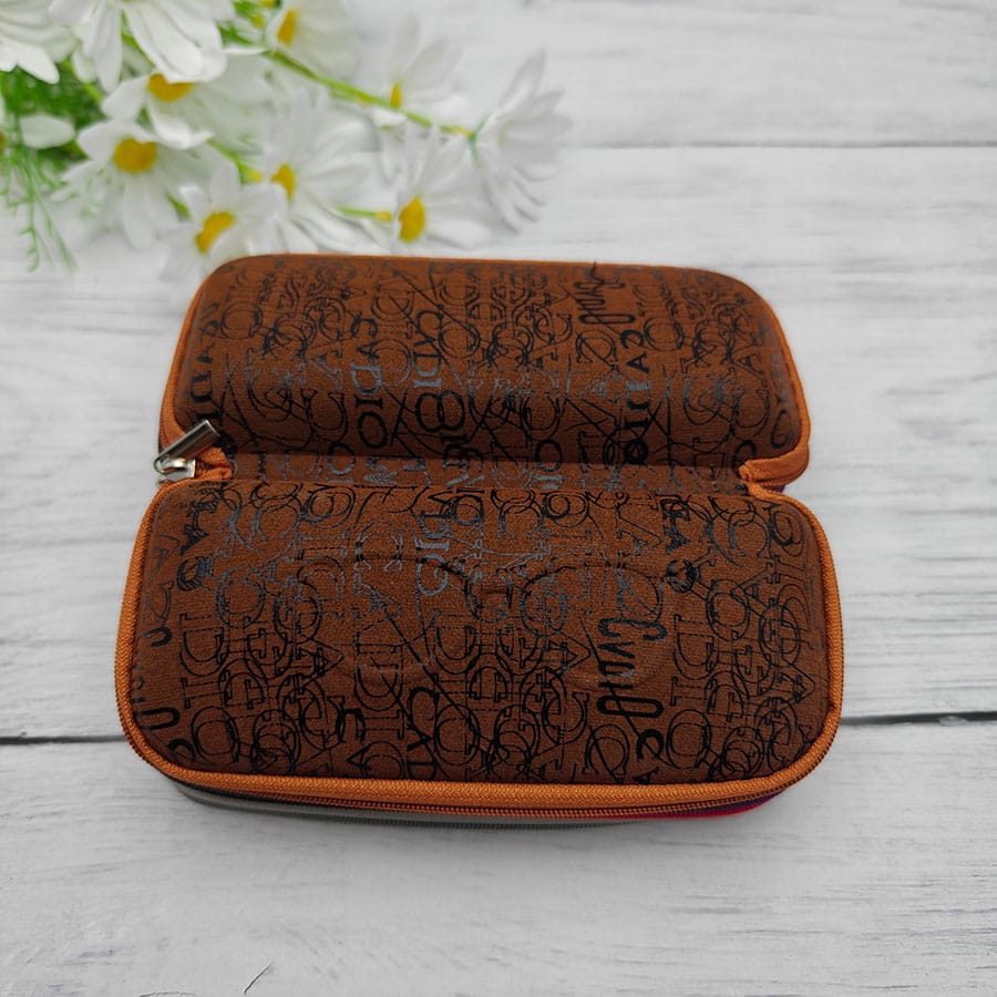 Zipper glasses case