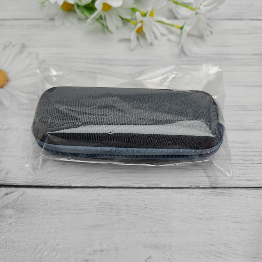 Zipper glasses case