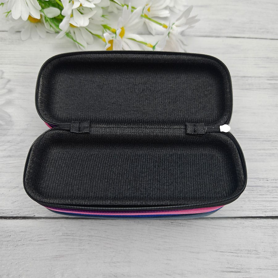 Zipper glasses case