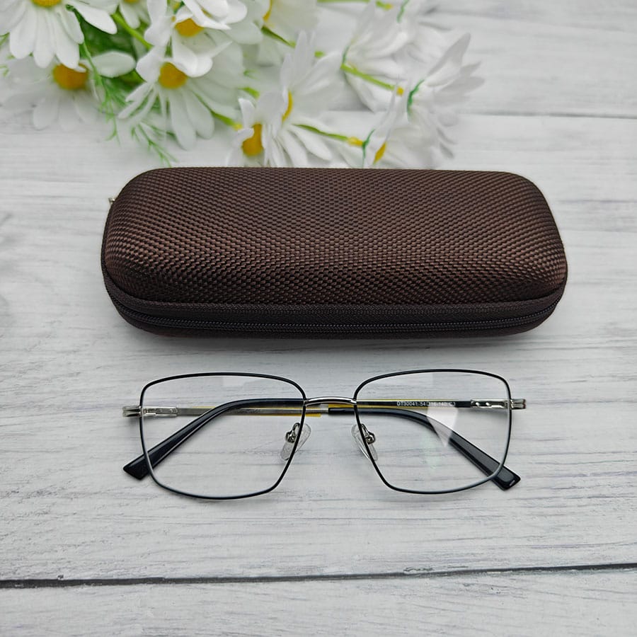 Zipper glasses case