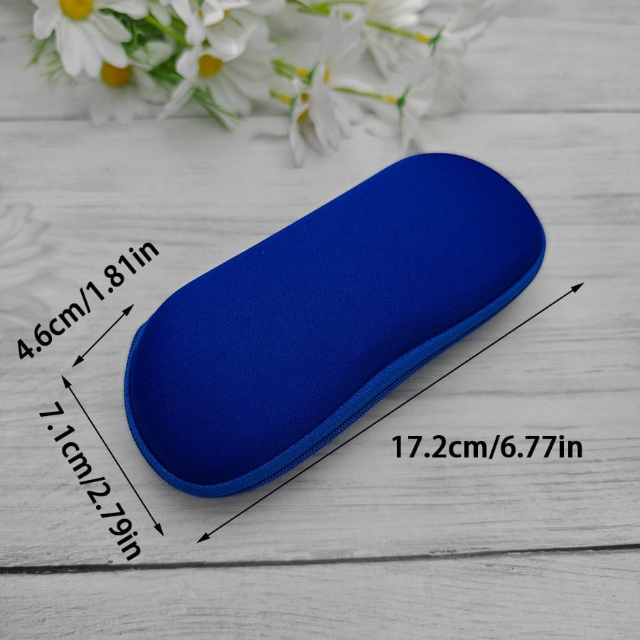 Zipper glasses case