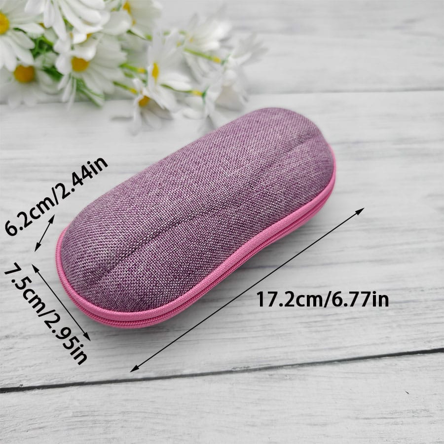 Zipper glasses case