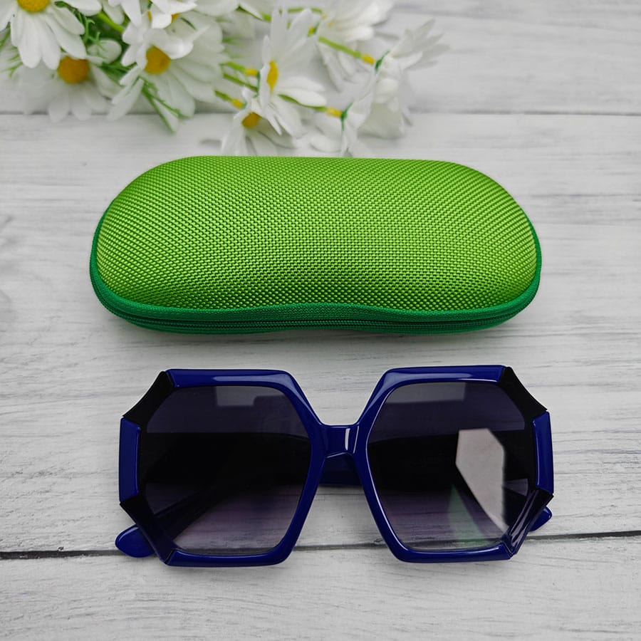 Zipper glasses case