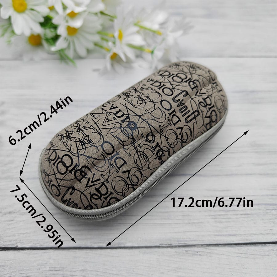 Zipper glasses case