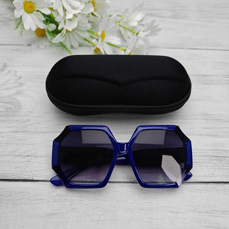 Zipper glasses case