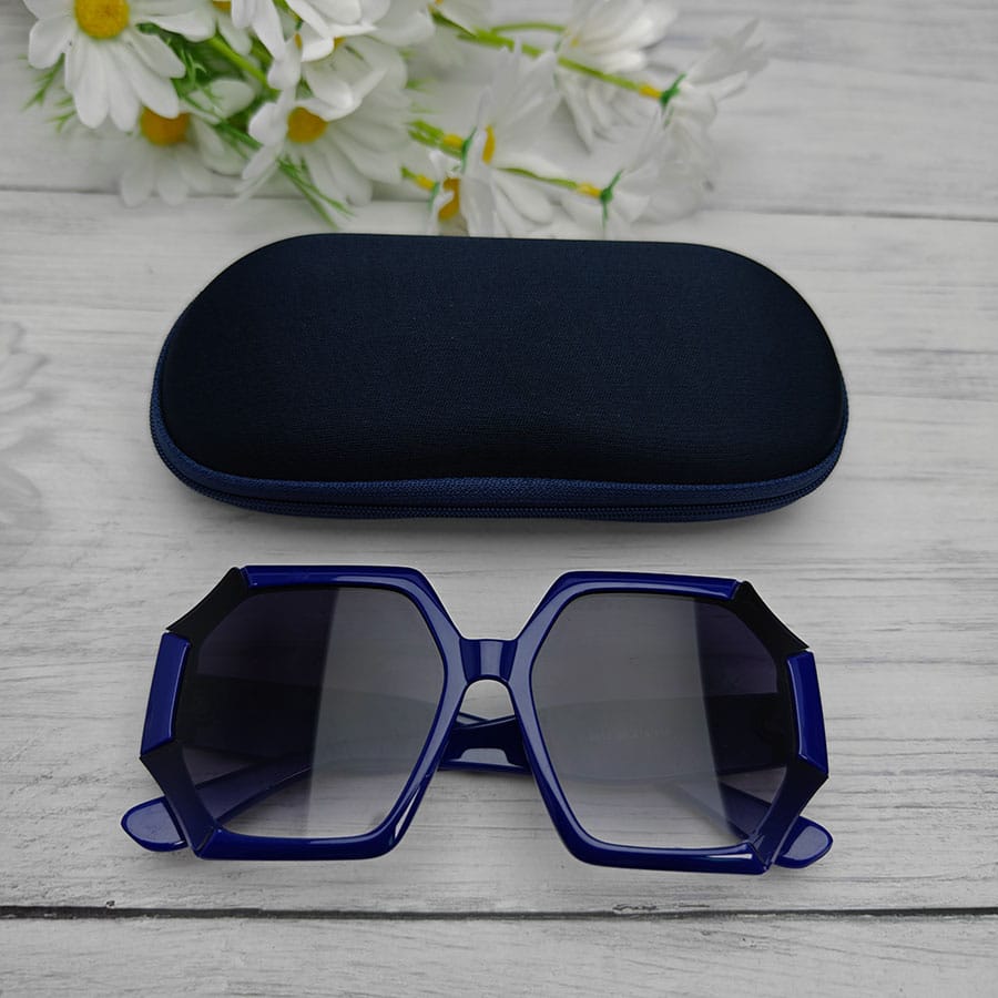 Zipper glasses case