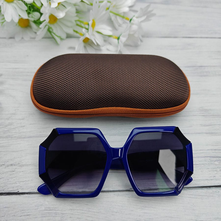 Zipper glasses case