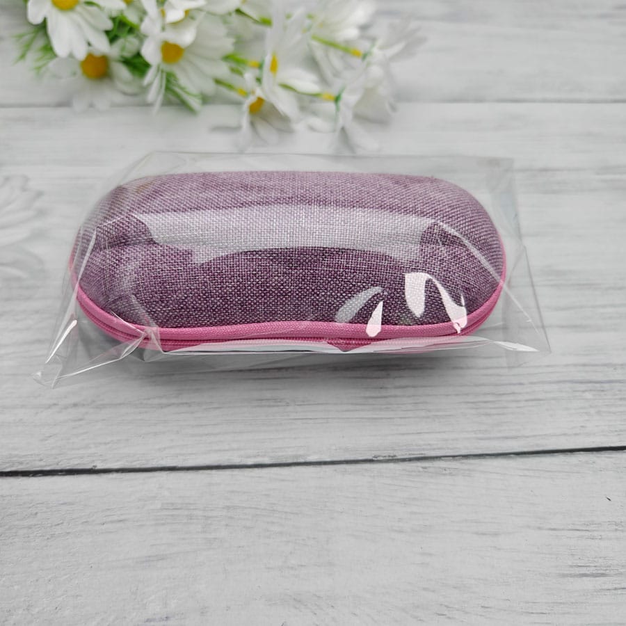 Zipper glasses case