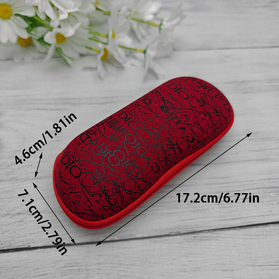 Zipper glasses case