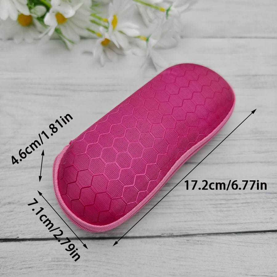 Zipper glasses case