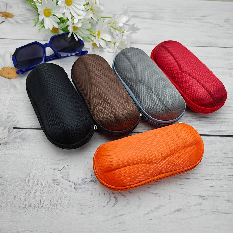 Zipper glasses case