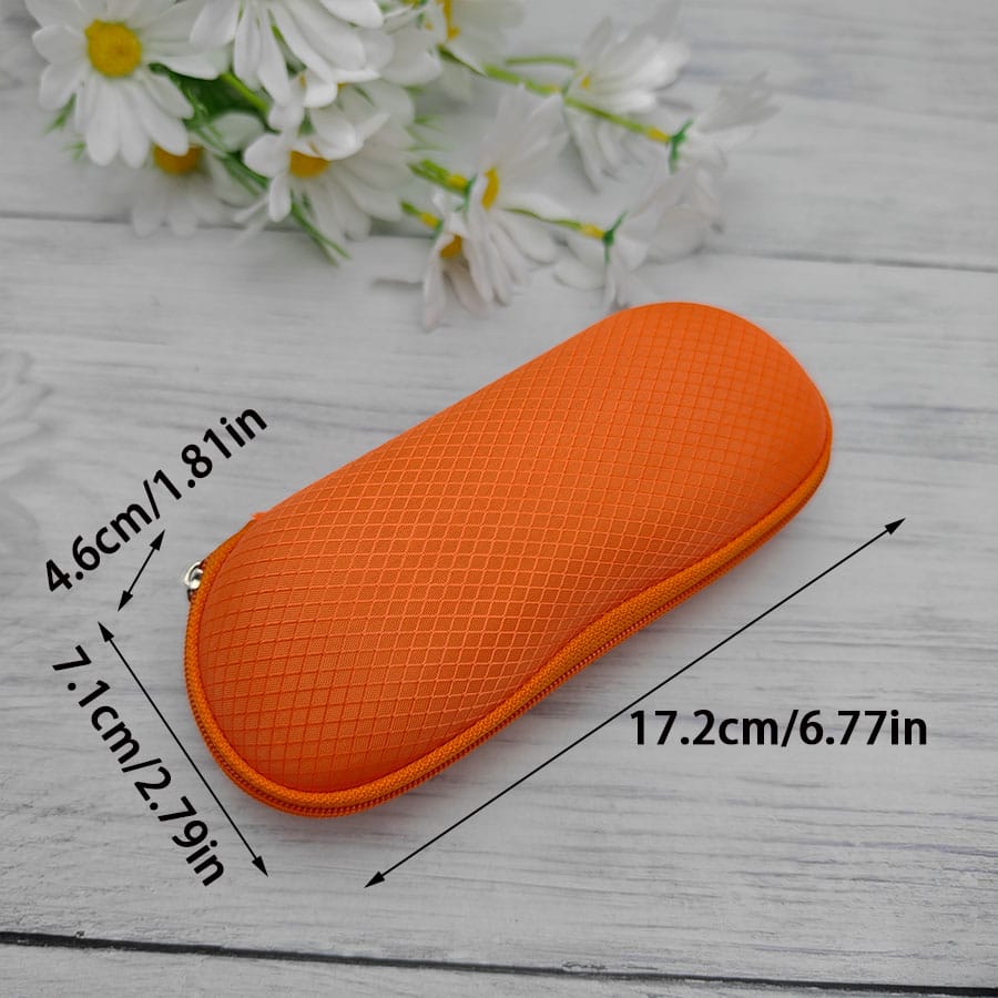 Zipper glasses case