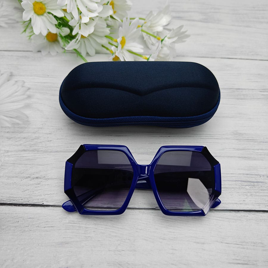Zipper glasses case