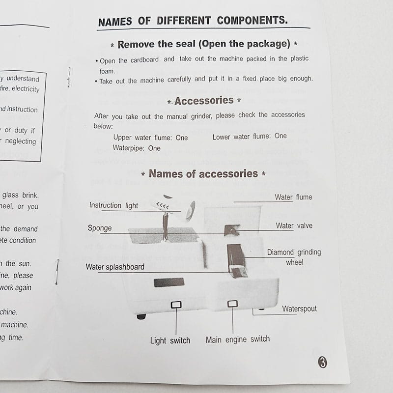 MANUAL GRINDER USAGE HANDBOOK 手动研磨机TC-9T