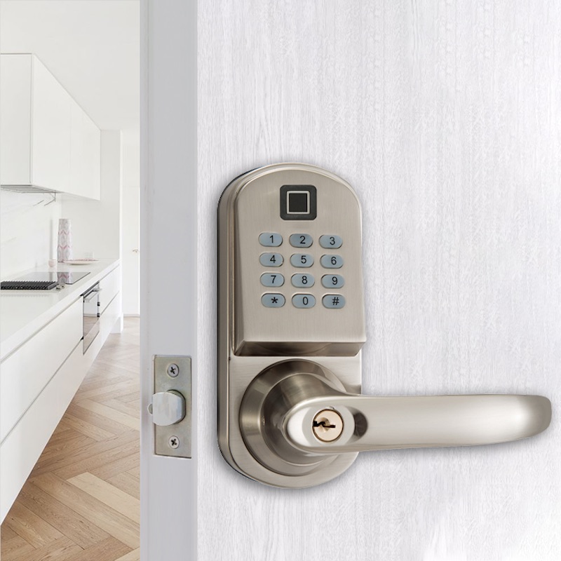 Mifare IC Card Electronic Single Latch Password Combination Smart Door Handle Lock
