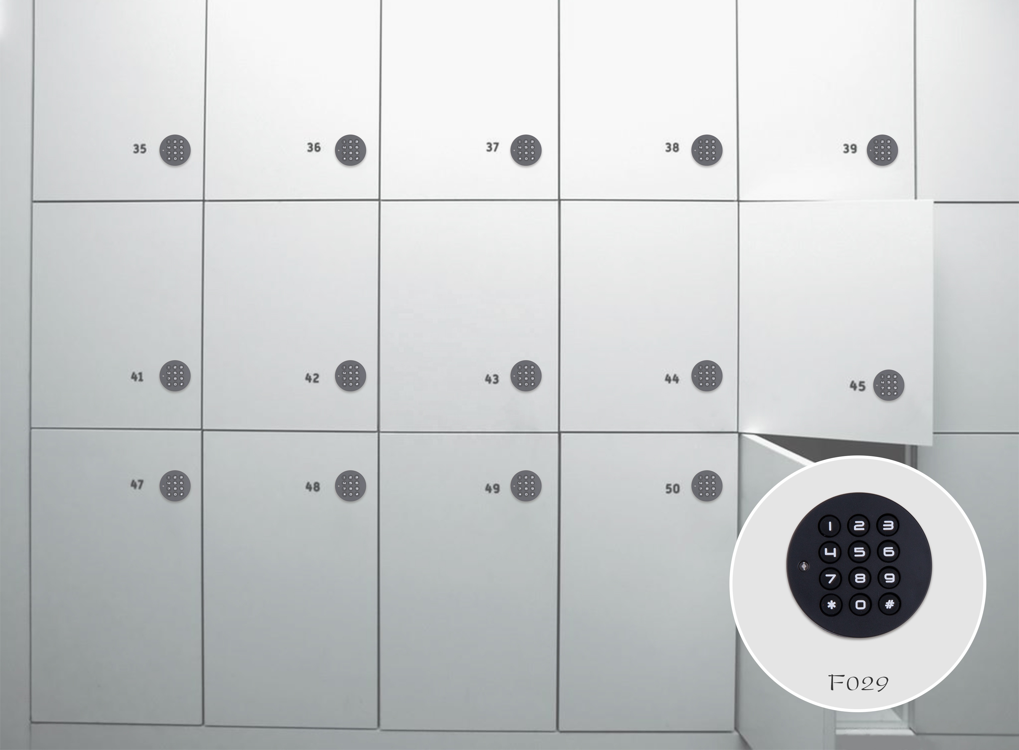 plastic combination keypad electric intelligent digital password locker lock