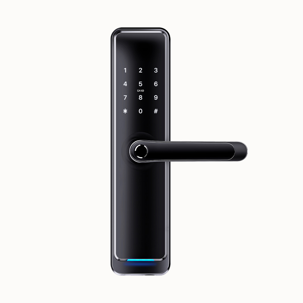 Home Security WIFI BLE APP QR Card Fingerprint Door Lock Digital Lock Intelligent Electric Smart Door Lock