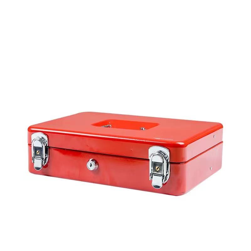 safe cash box hot  lock box Iron plate coating money cash box security cash