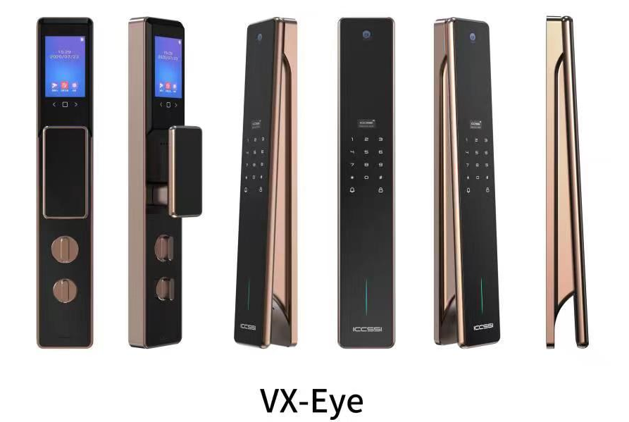 Automatic modern newly designed electronic intelligent door lock, fingerprint, intelligent lock for automatic face recognition